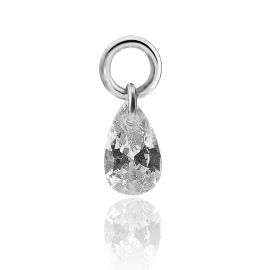 Charm con gota de cristal