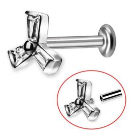 JOYA CON MOLINO DE VIENTO PARA PIERCING TRAGUS Y LABRET